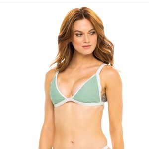 JMP The Label Aloe Green Bikini Top